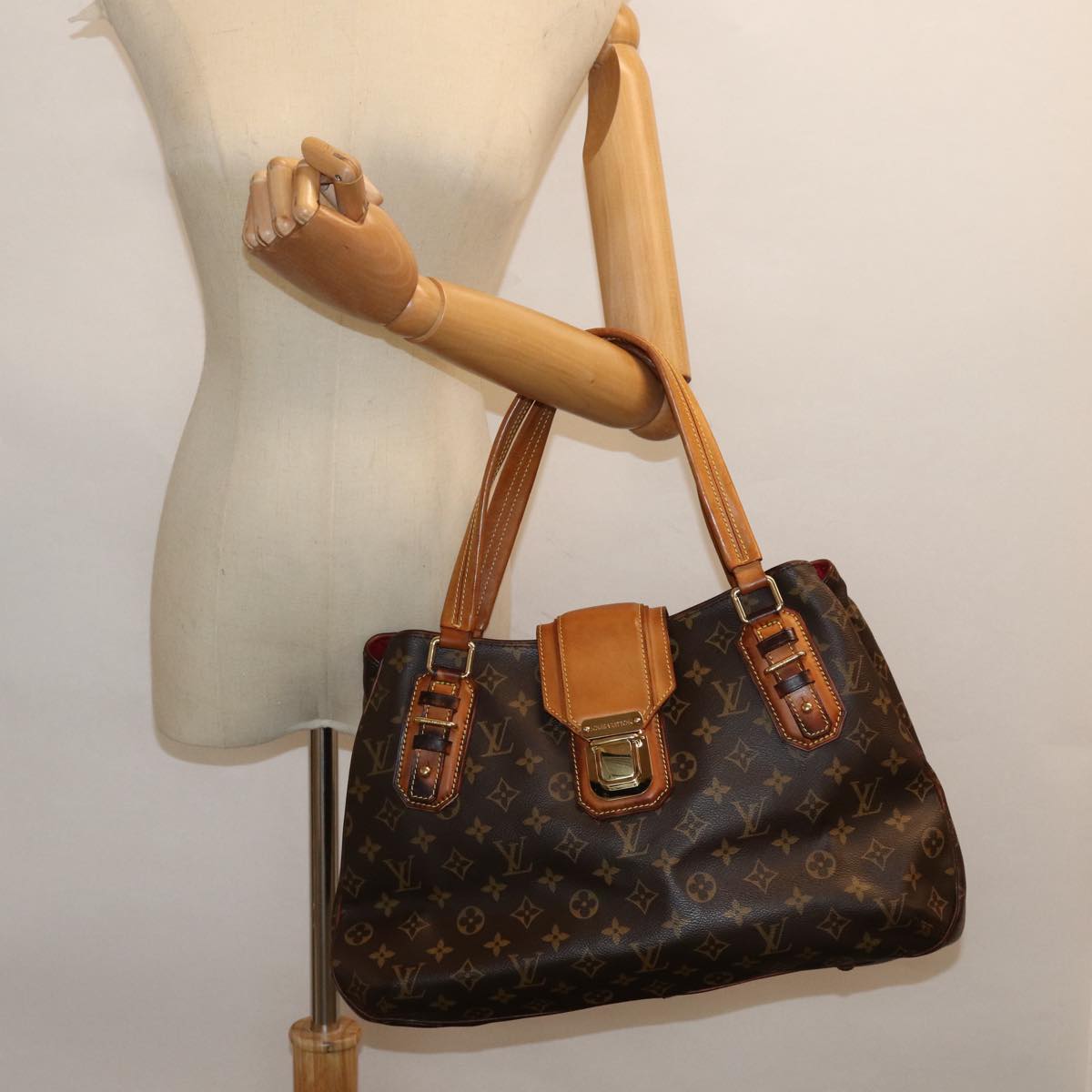 LOUIS VUITTON Monogram Greet Shoulder Bag M55210 LV Auth 86269