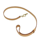 LOUIS VUITTON Less Baxter MM Dog Leash Leather Beige M58051 LV Auth 86281-1
