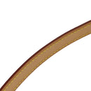 LOUIS VUITTON Less Baxter MM Dog Leash Leather Beige M58051 LV Auth 86281-3