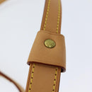 LOUIS VUITTON Less Baxter MM Dog Leash Leather Beige M58051 LV Auth 86281-5