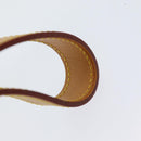 LOUIS VUITTON Less Baxter MM Dog Leash Leather Beige M58051 LV Auth 86281-8