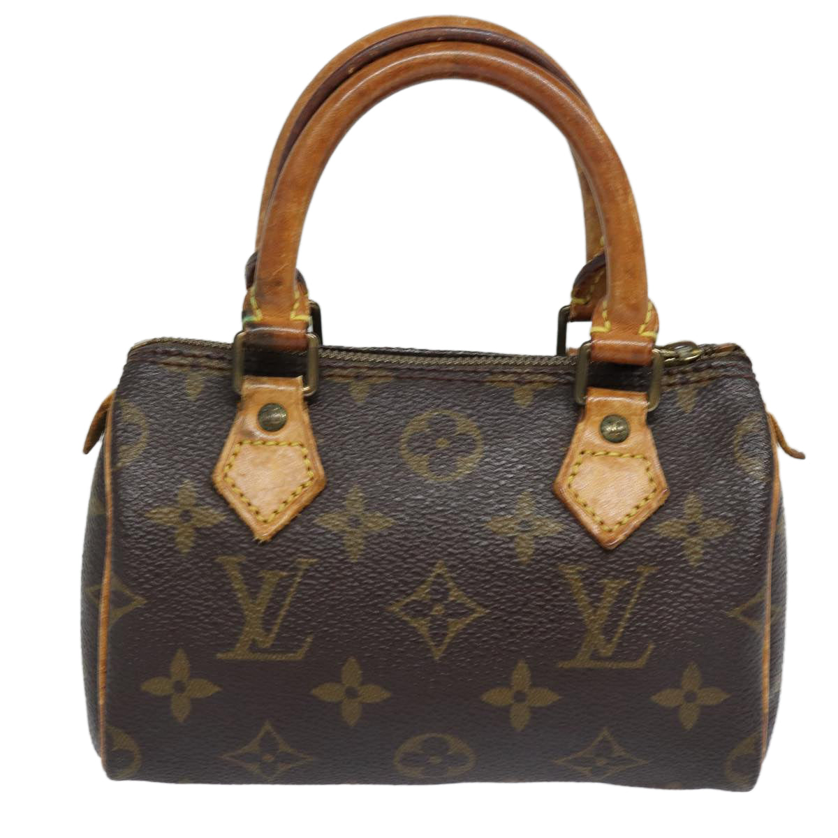 LOUIS VUITTON Monogram Mini Speedy Hand Bag M41534 LV Auth 86288