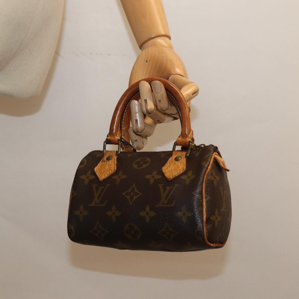 LOUIS VUITTON Monogram Mini Speedy Hand Bag M41534 LV Auth 86288