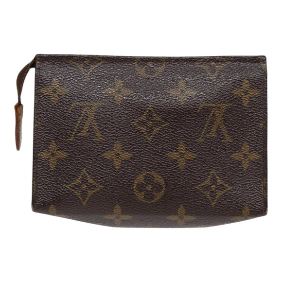 LOUIS VUITTON Monogram Poche Toilette 15 Pouch M47546 LV Auth 86290