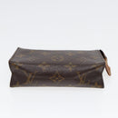 LOUIS VUITTON Monogram Poche Toilette 15 Pouch M47546 LV Auth 86290-7