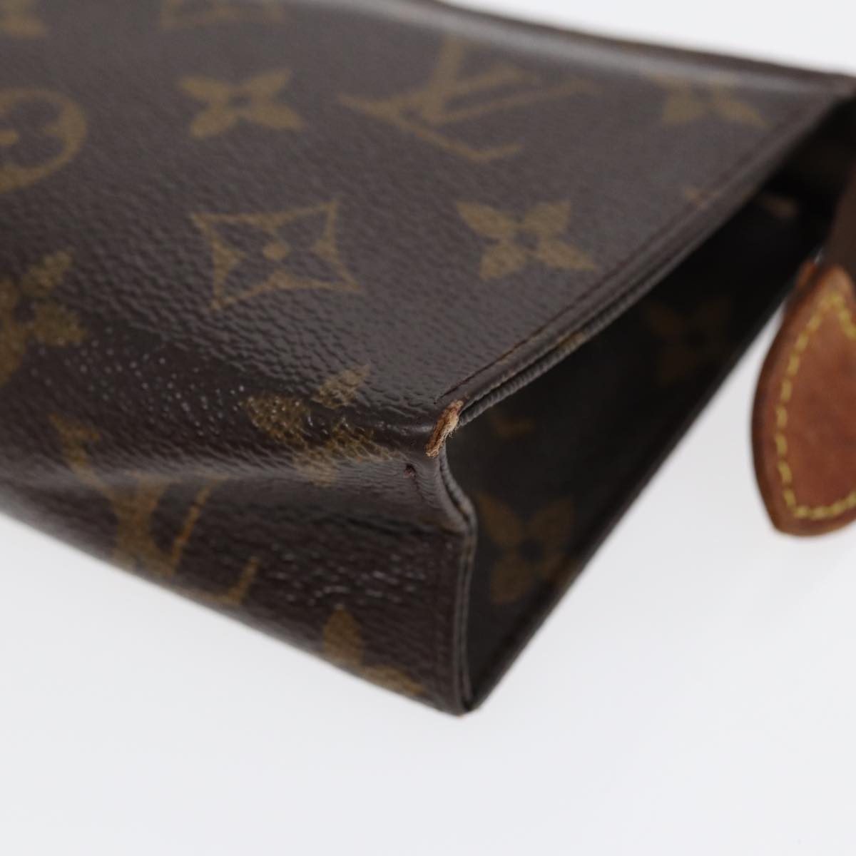 LOUIS VUITTON Monogram Poche Toilette 15 Pouch M47546 LV Auth 86290