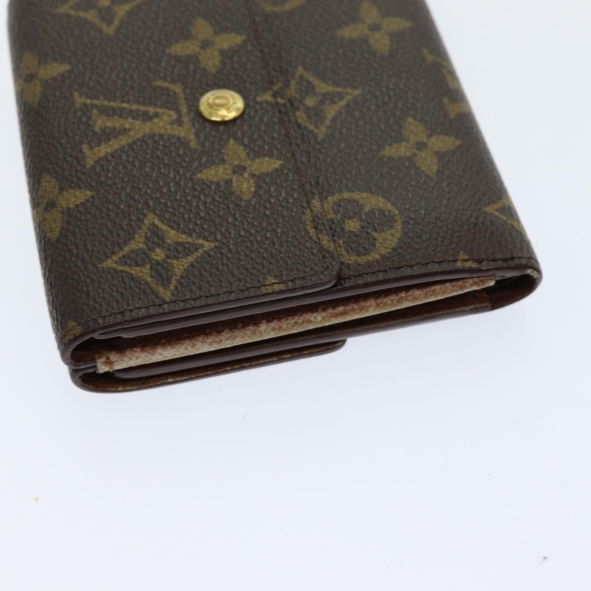 LOUIS VUITTON Monogram Portefeuille Elise Trifold Wallet M61654 LV Auth 86291