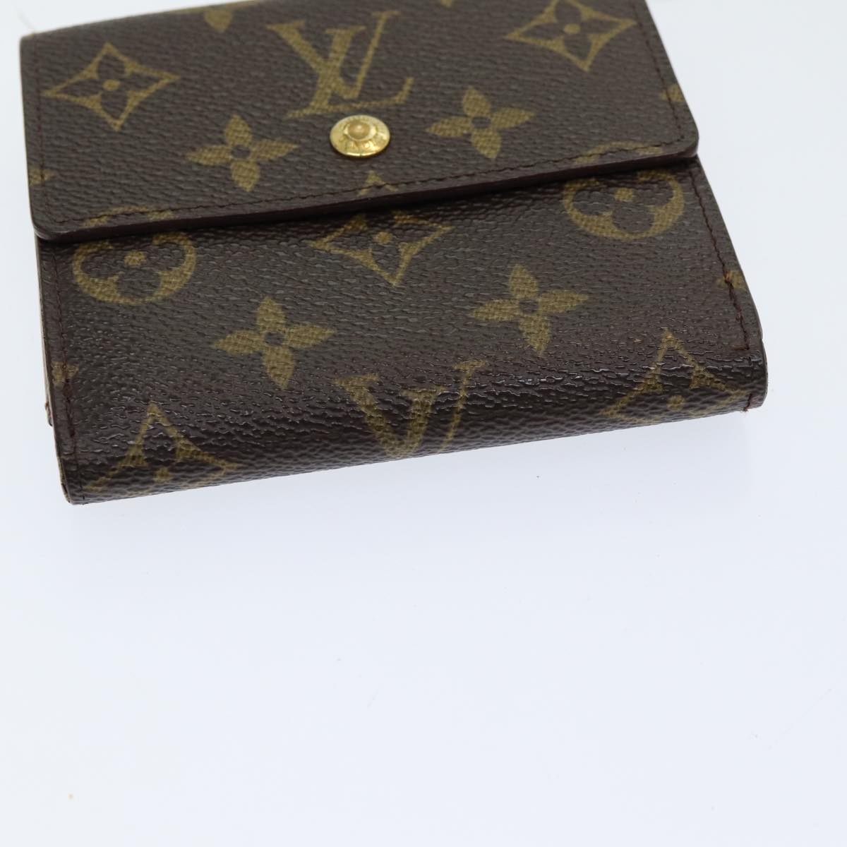 LOUIS VUITTON Monogram Portefeuille Elise Trifold Wallet M61654 LV Auth 86291