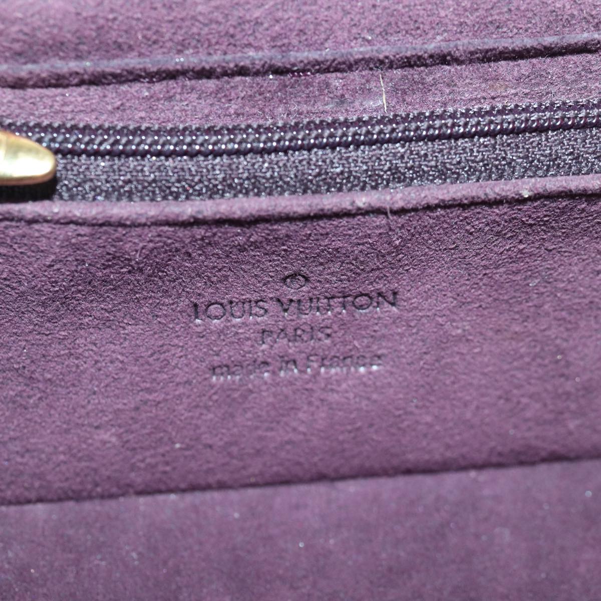 LOUIS VUITTON Monogram Vernis Jewel Case Amarante M91272 LV Auth 86298