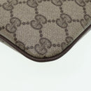 GUCCI GG Canvas Web Sherry Line Shoulder Bag PVC Beige Gold 68.02.047 Auth 86305-15