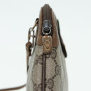 GUCCI GG Canvas Web Sherry Line Shoulder Bag PVC Beige Gold 68.02.047 Auth 86305-19