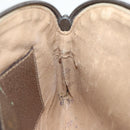 GUCCI GG Canvas Web Sherry Line Shoulder Bag PVC Beige Gold 68.02.047 Auth 86305-21