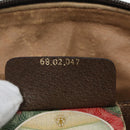 GUCCI GG Canvas Web Sherry Line Shoulder Bag PVC Beige Gold 68.02.047 Auth 86305-12