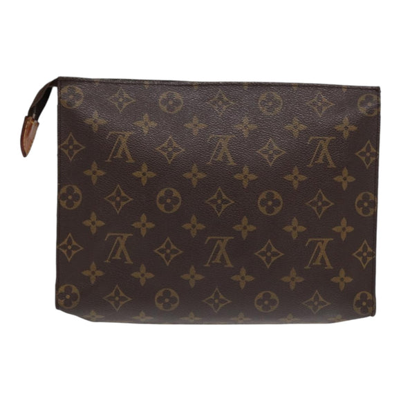 LOUIS VUITTON Monogram Poche Toilette 26 Pouch M47542 LV Auth 86316