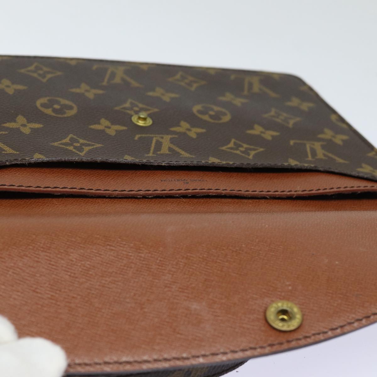 LOUIS VUITTON Monogram Double Rabat Shoulder Bag M51815 LV Auth 86319