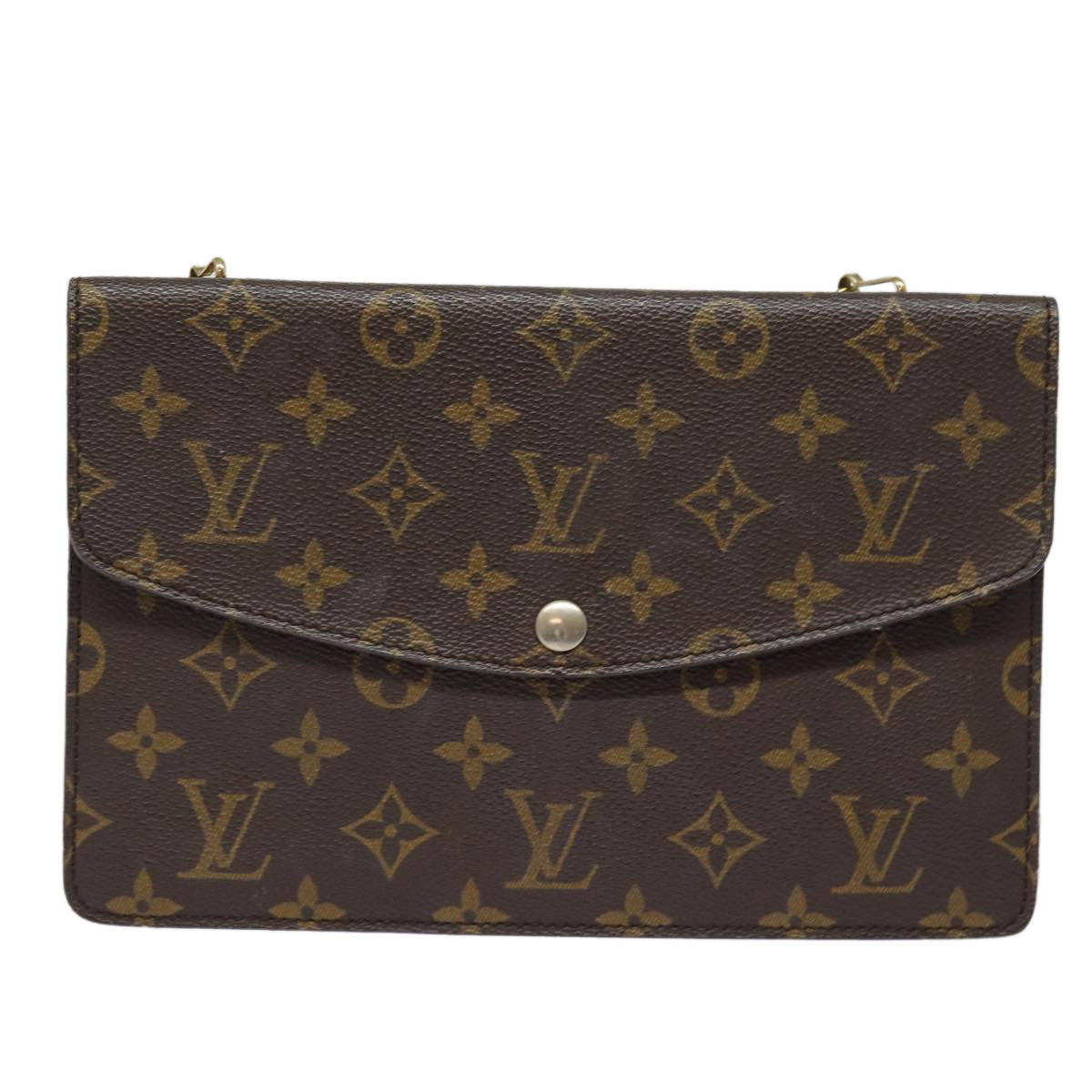 LOUIS VUITTON Monogram Double Rabat Shoulder Bag M51815 LV Auth 86319