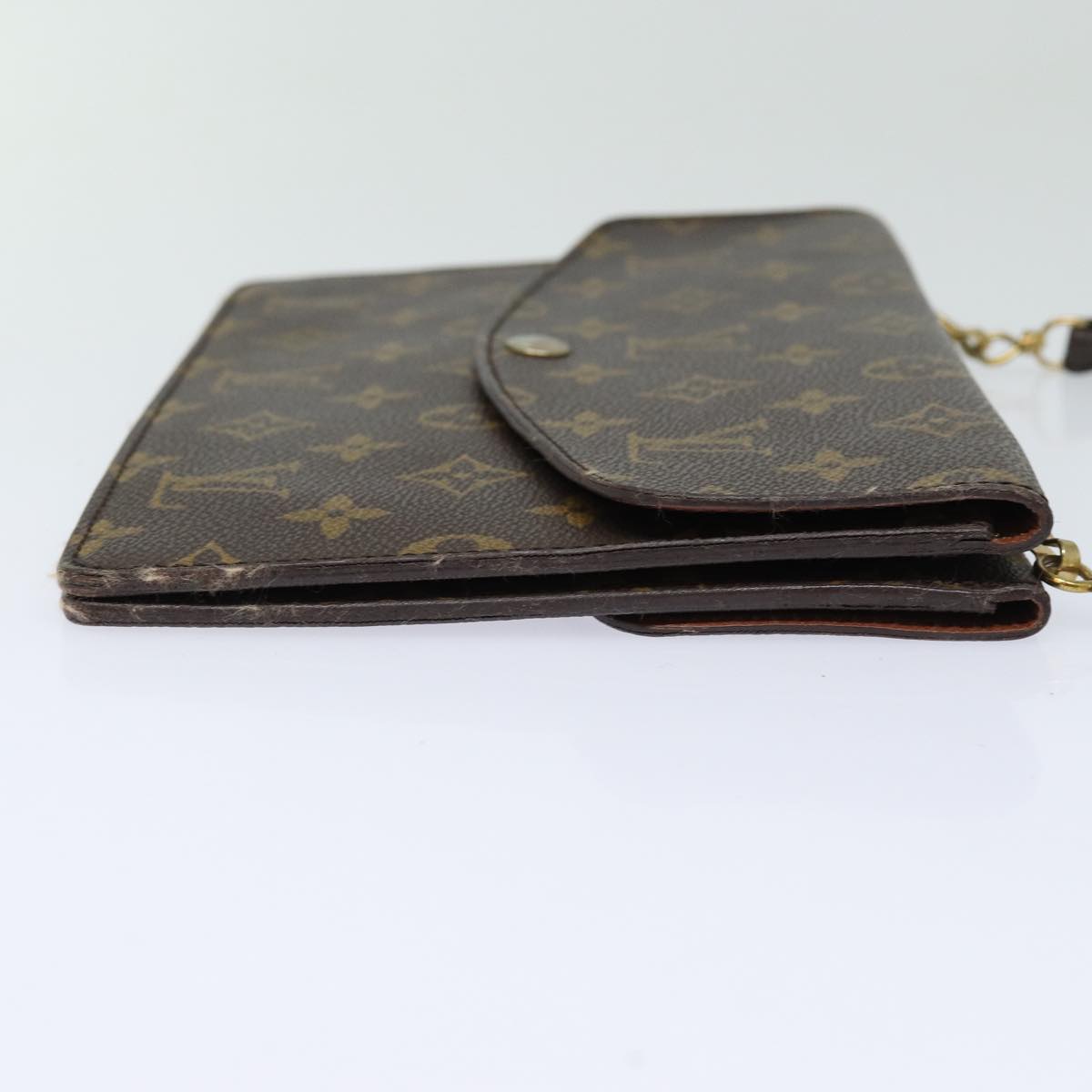 LOUIS VUITTON Monogram Double Rabat Shoulder Bag M51815 LV Auth 86319