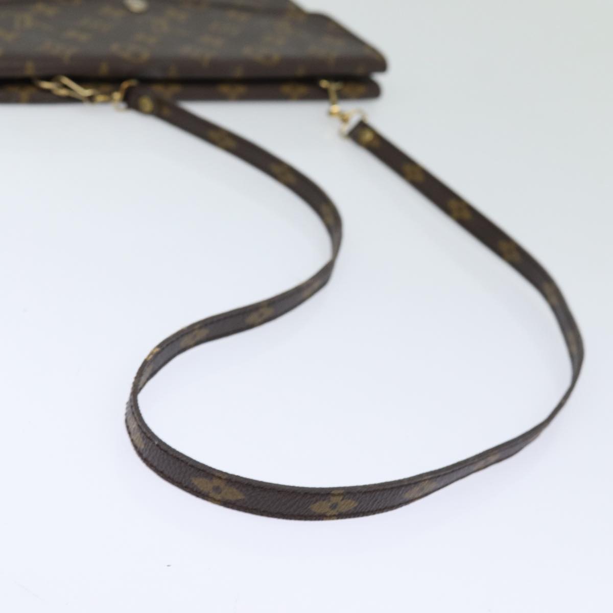 LOUIS VUITTON Monogram Double Rabat Shoulder Bag M51815 LV Auth 86319