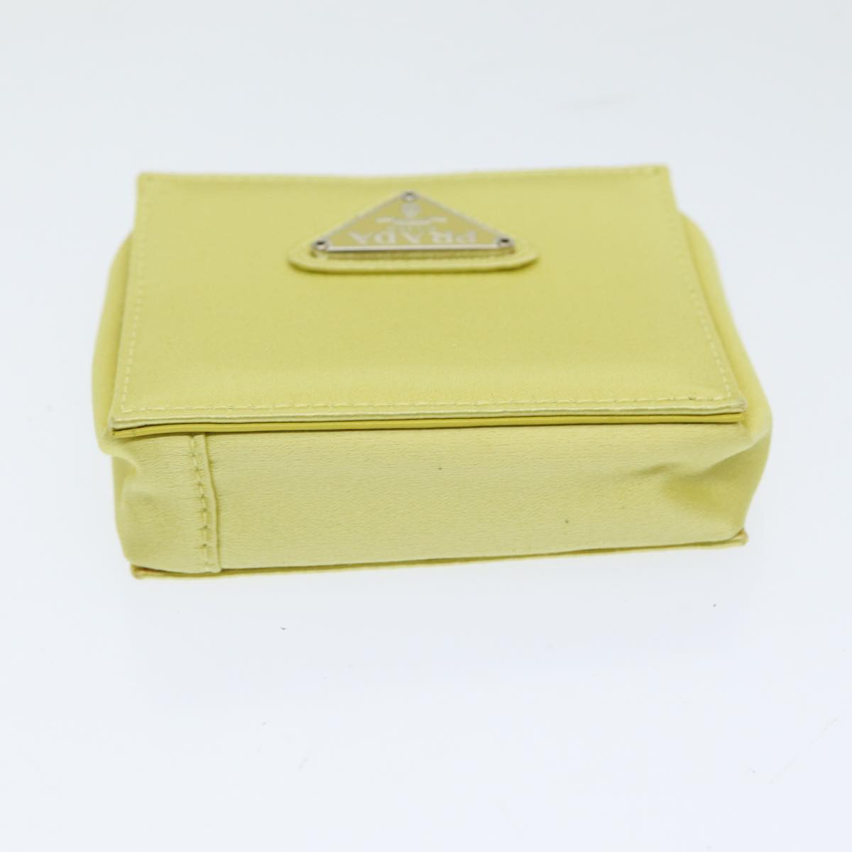 PRADA Coin Purse Nylon Yellow M634 Auth 86325