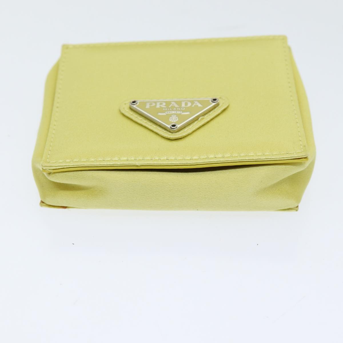 PRADA Coin Purse Nylon Yellow M634 Auth 86325