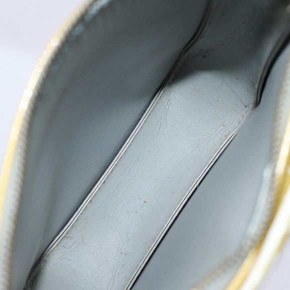 LOUIS VUITTON Monogram Vernis Motto Accessory Pouch Gris M91030 LV Auth 86327