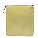 LOUIS VUITTON Monogram Vernis Motto Accessory Pouch Gris M91030 LV Auth 86327-3