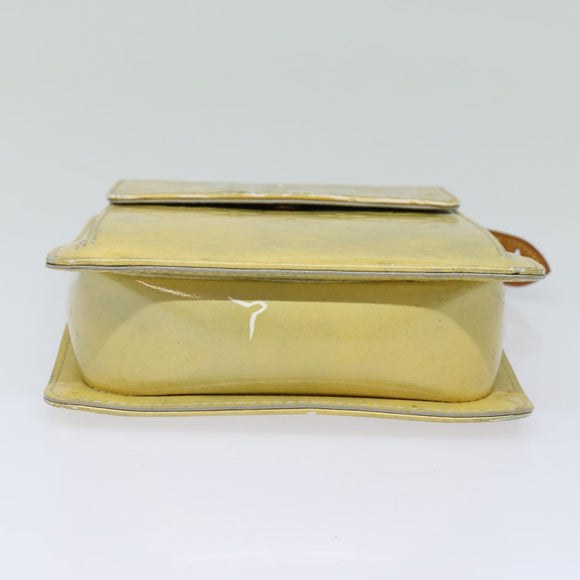 LOUIS VUITTON Monogram Vernis Motto Accessory Pouch Gris M91030 LV Auth 86327