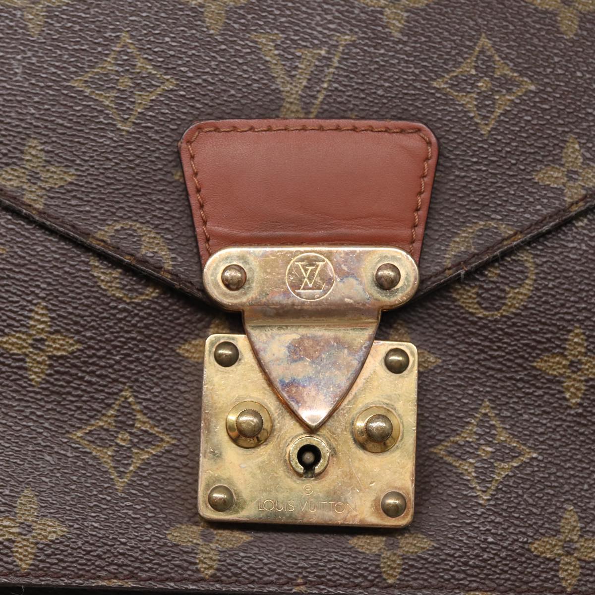 LOUIS VUITTON Monogram Monceau 28 Hand Bag 2way M51185 LV Auth 86352