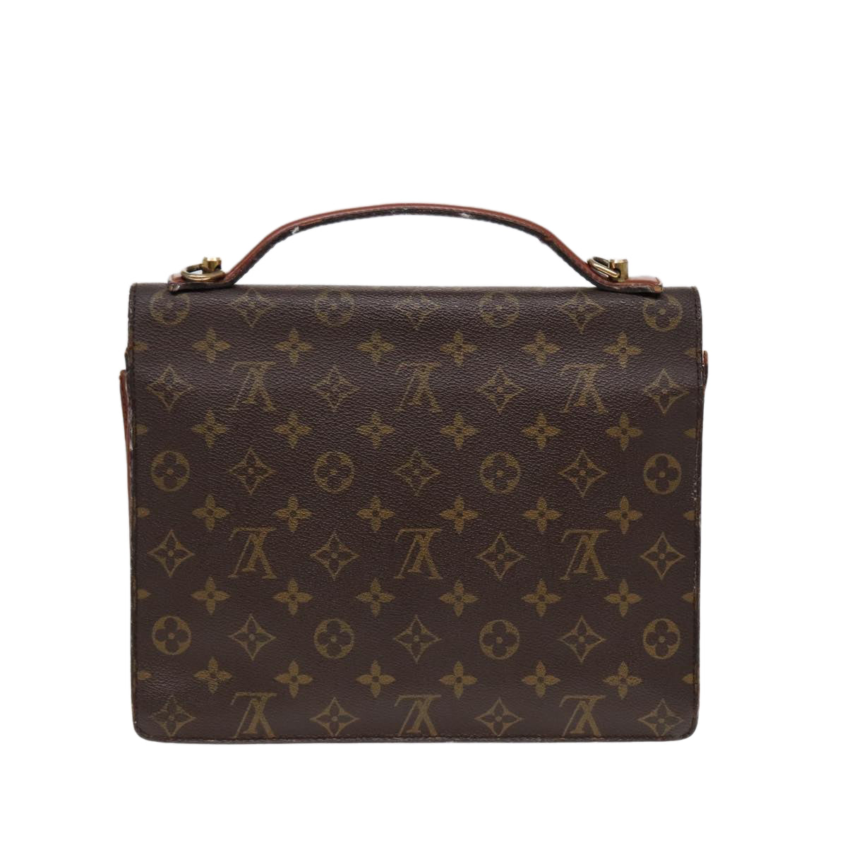 LOUIS VUITTON Monogram Monceau 28 Hand Bag 2way M51185 LV Auth 86352