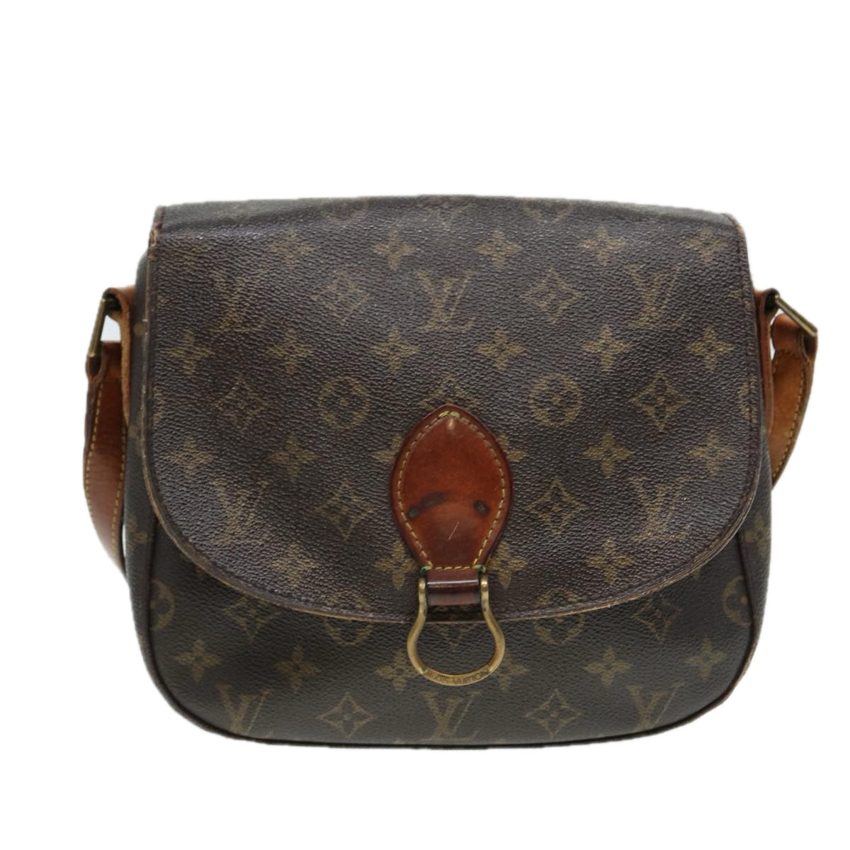 LOUIS VUITTON Monogram Saint Cloud GM Shoulder Bag M51242 LV Auth 86353