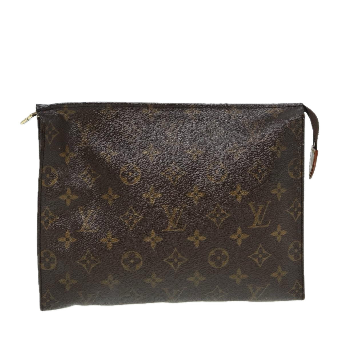 LOUIS VUITTON Monogram Poche Toilette 26 Pouch M47542 LV Auth 86356