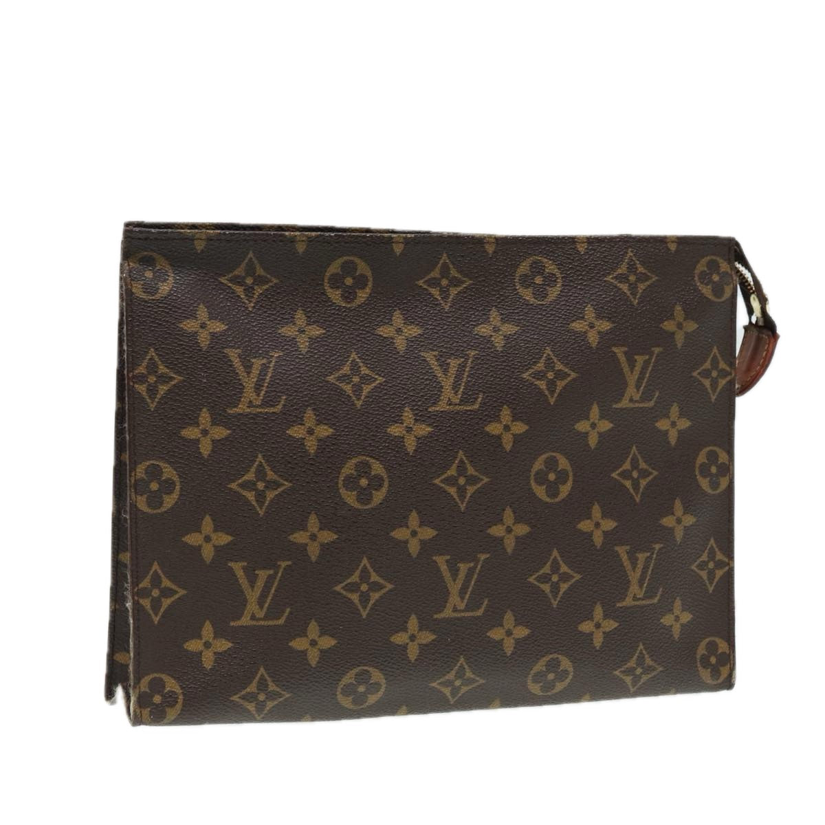 LOUIS VUITTON Monogram Poche Toilette 26 Pouch M47542 LV Auth 86370