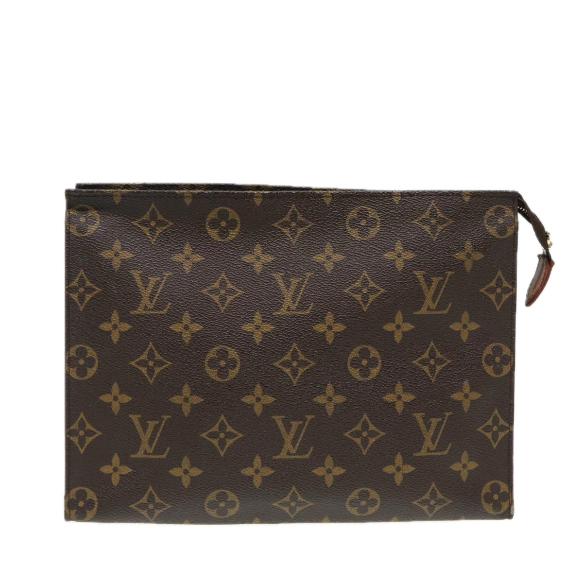 LOUIS VUITTON Monogram Poche Toilette 26 Pouch M47542 LV Auth 86370