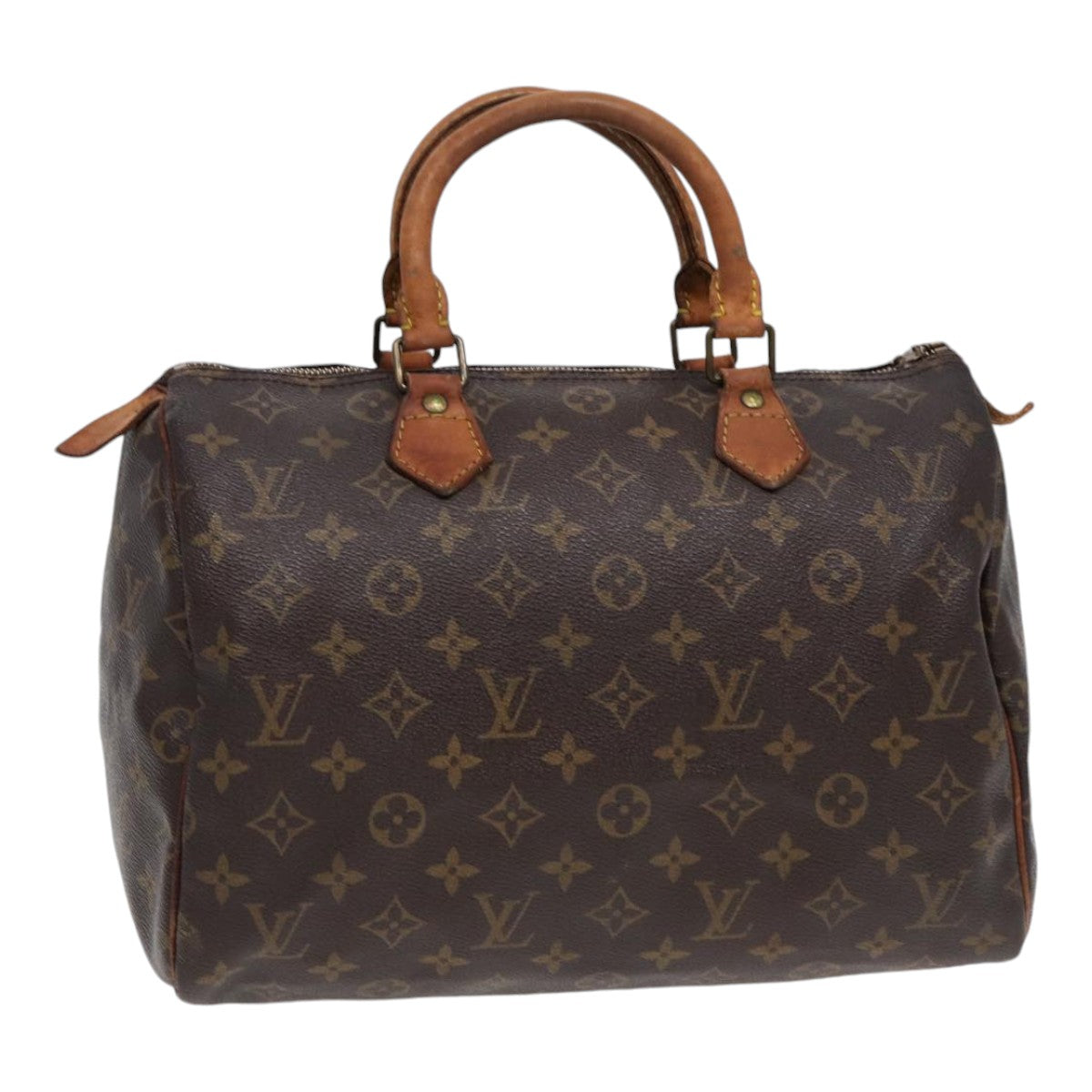 LOUIS VUITTON Monogram Speedy 30 Hand Bag M41526 LV Auth 86395