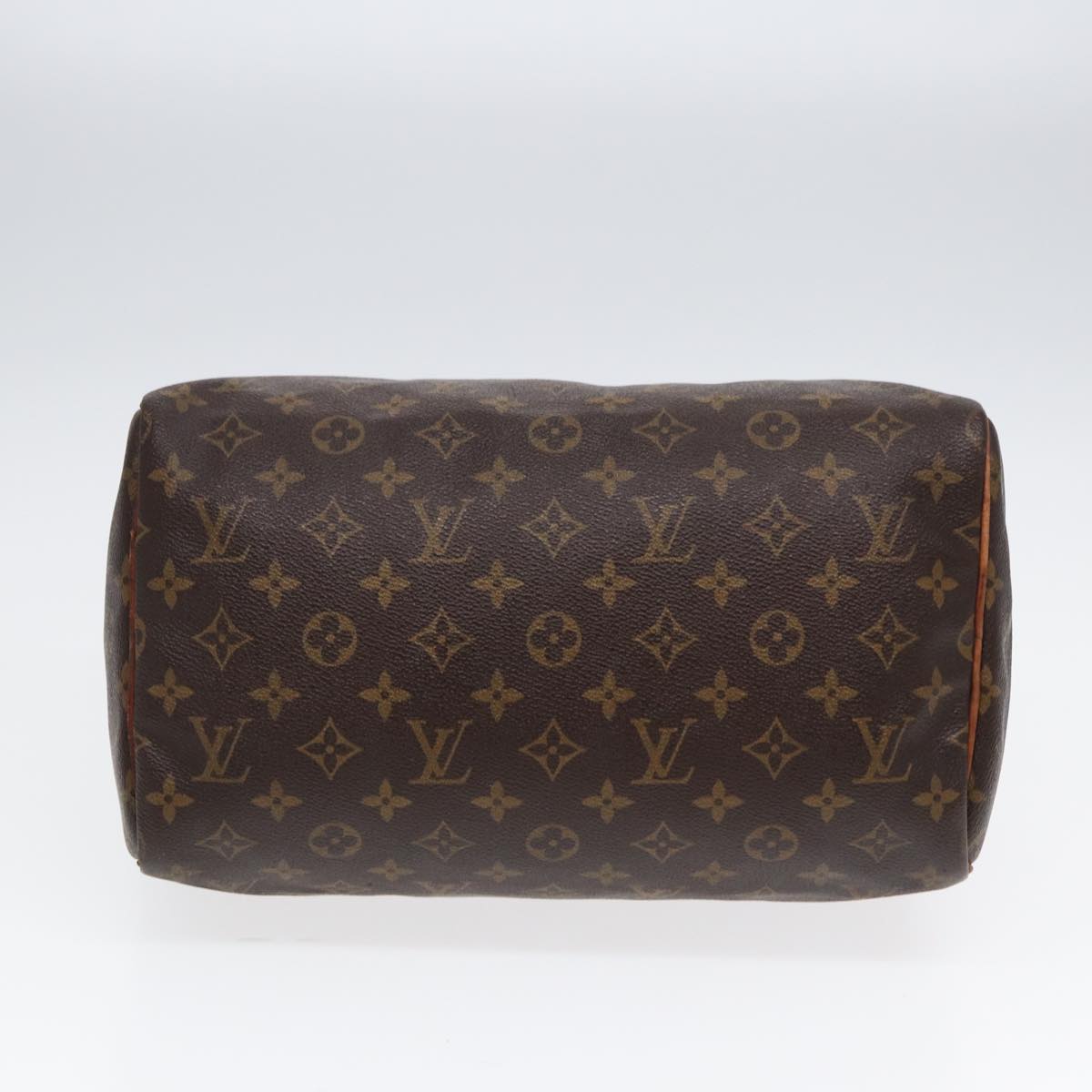 LOUIS VUITTON Monogram Speedy 30 Hand Bag M41526 LV Auth 86395