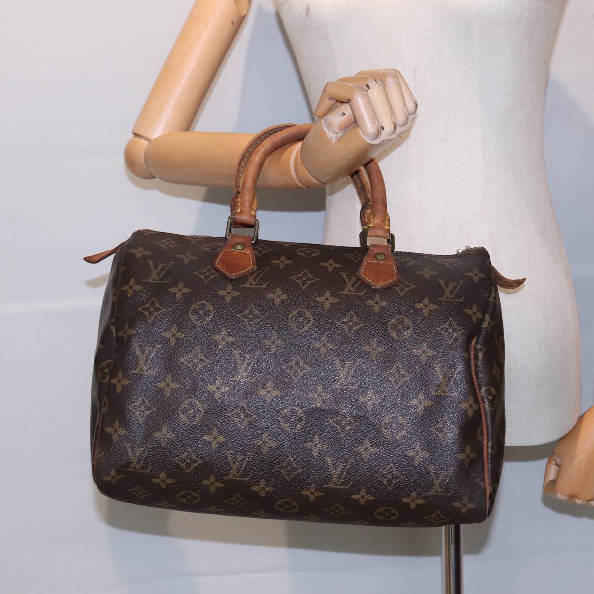 LOUIS VUITTON Monogram Speedy 30 Hand Bag M41526 LV Auth 86395