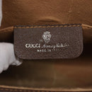 GUCCI GG Supreme Web Sherry Line Clutch Bag PVC Beige Rot 89 01 030 Auth 86403-9