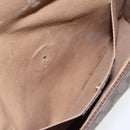 GUCCI GG Supreme Web Sherry Line Clutch Bag PVC Beige Red 89 01 030 Auth 86403-11