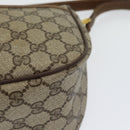 GUCCI GG Canvas Web Sherry Line Shoulder Bag PVC Beige Green Red Auth 86406-14