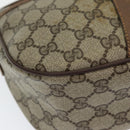 GUCCI GG Canvas Web Sherry Line Shoulder Bag PVC Beige Green Red Auth 86406-15