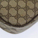 GUCCI GG Canvas Web Sherry Line Shoulder Bag PVC Beige Green Red Auth 86406-17