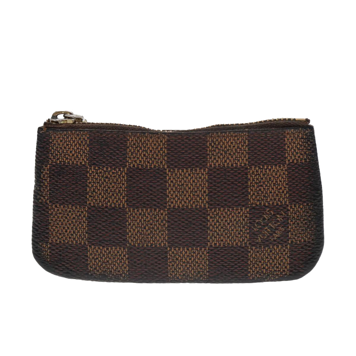 LOUIS VUITTON Damier Ebene Pochette Cles Coin Purse N62658 LV Auth 86459 - 0