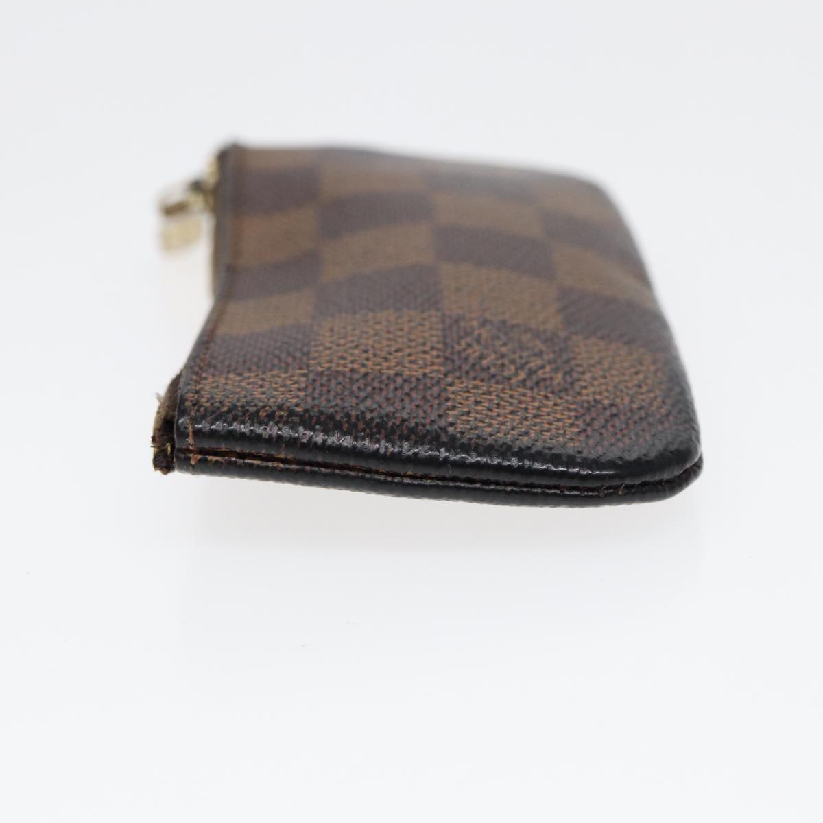 LOUIS VUITTON Damier Ebene Pochette Cles Coin Purse N62658 LV Auth 86459