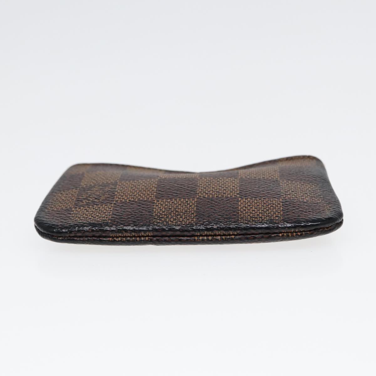 LOUIS VUITTON Damier Ebene Pochette Cles Coin Purse N62658 LV Auth 86459