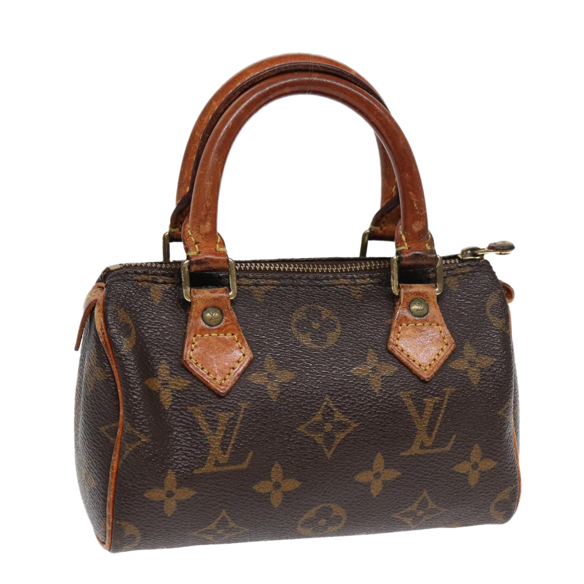 LOUIS VUITTON Monogram Mini Speedy Hand Bag M41534 LV Auth 86497