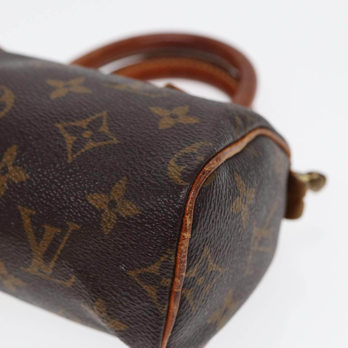 LOUIS VUITTON Monogram Mini Speedy Hand Bag M41534 LV Auth 86497