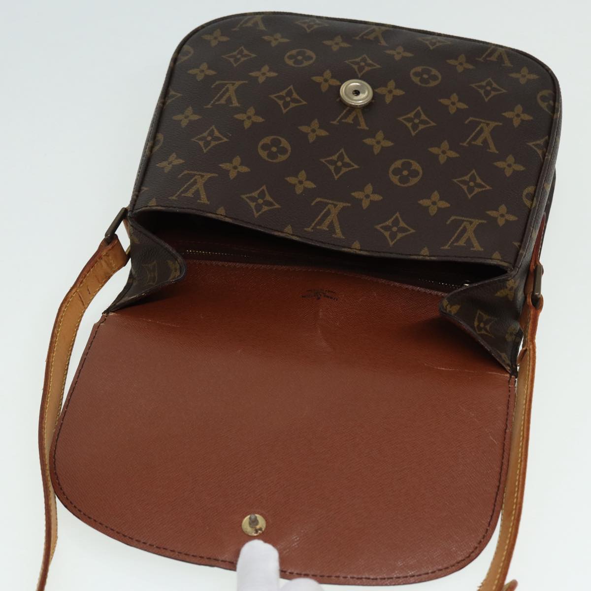 LOUIS VUITTON Monogram Saint Cloud GM Shoulder Bag M51242 LV Auth 86502