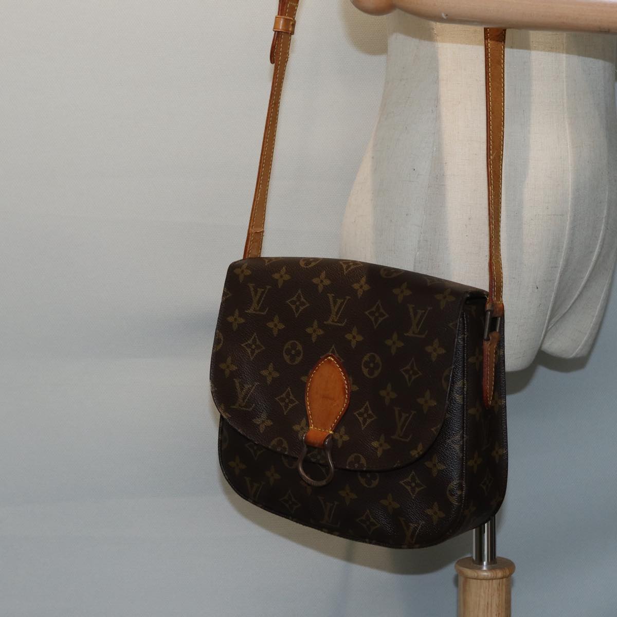 LOUIS VUITTON Monogram Saint Cloud GM Shoulder Bag M51242 LV Auth 86502