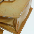 LOUIS VUITTON Monogram Vernis Spring Street Hand Bag Gris M91029 LV Auth 86516-9