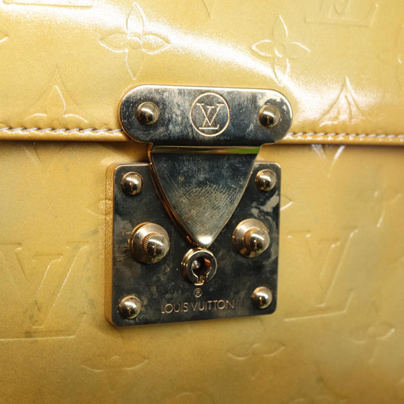 LOUIS VUITTON Monogram Vernis Spring Street Hand Bag Gris M91029 LV Auth 86516